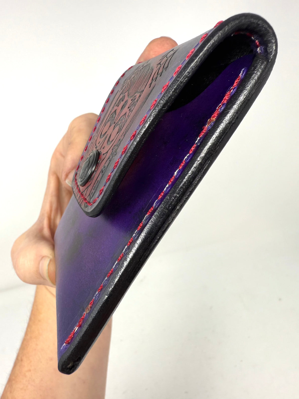 Sarasota Wallet - Purp/Red Rockabilly