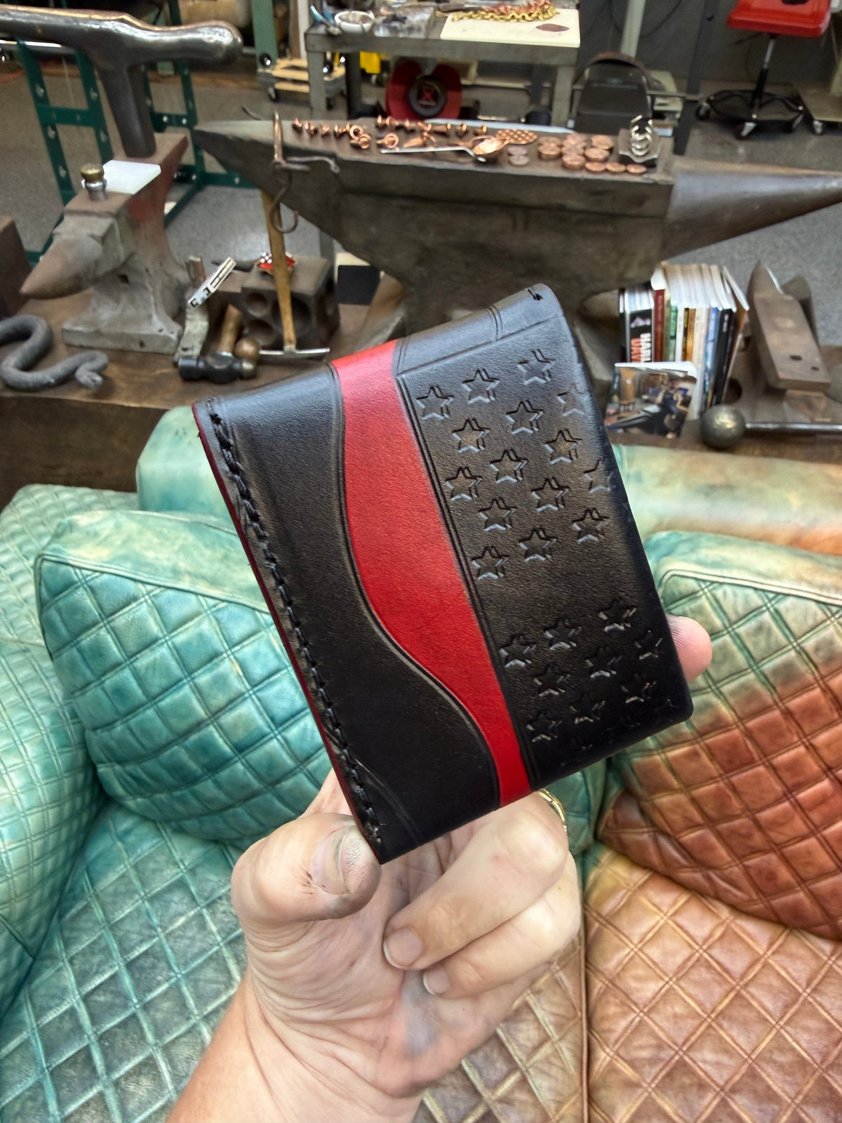 Sarasota Wallet - Thin Red Line