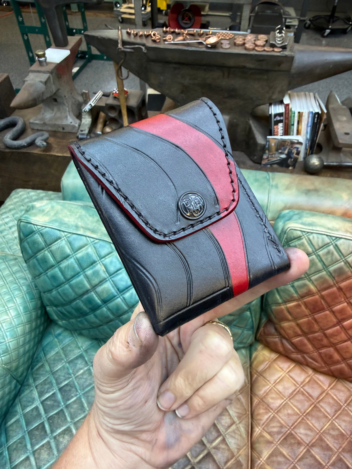 Sarasota Wallet - Thin Red Line
