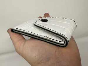 Sarasota Wallet - White American Alligator