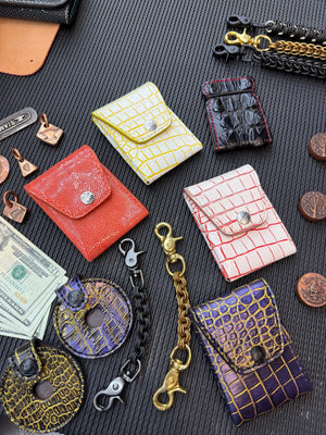 Sarasota Wallet - White/Yellow Alligator