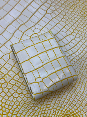 Sarasota Wallet - White/Yellow Alligator