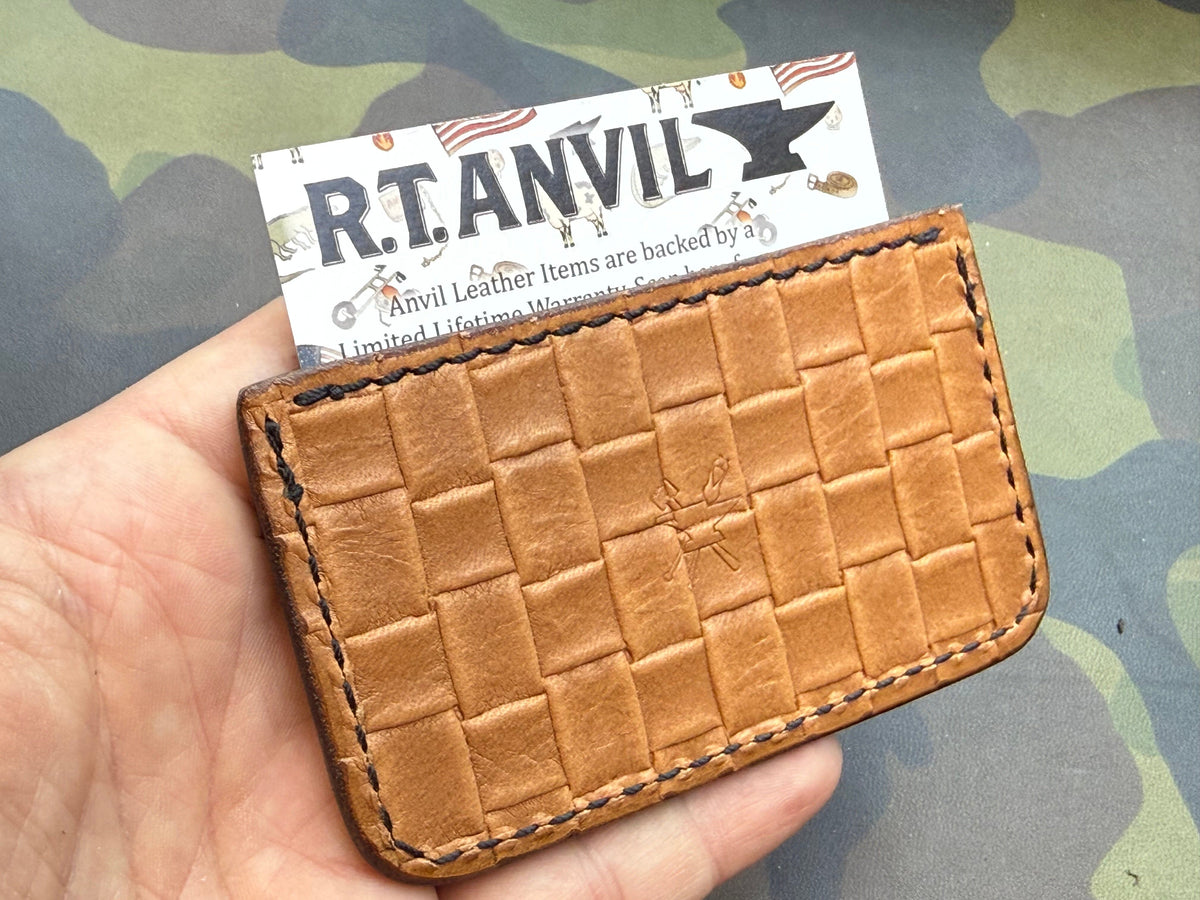 Single Pocket Card Wallet - Black Tailback Alligator