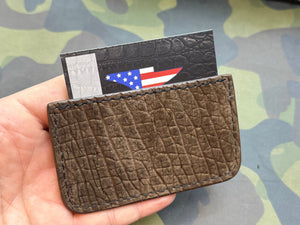 Single Pocket Card Wallet - Chocolate Hippo