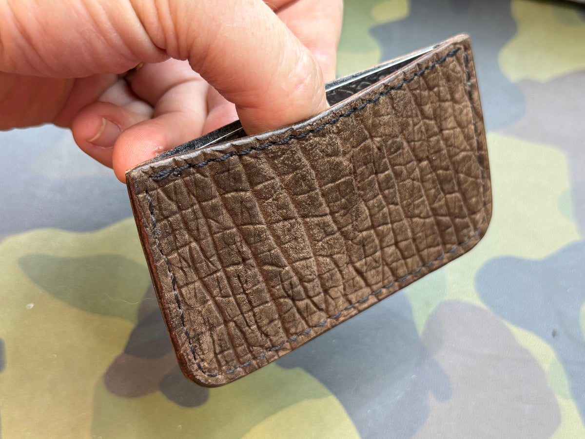 Single Pocket Card Wallet - Chocolate Hippo