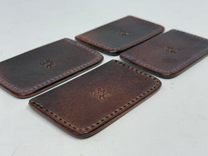 Single Pocket Card Wallet - Choose from Variety of Exotic Hides