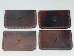 Single Pocket Card Wallet - Choose from Variety of Exotic Hides