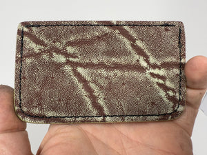 Single Pocket Card Wallet - Choose from Variety of Exotic Hides