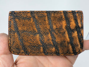 Single Pocket Card Wallet - Choose from Variety of Exotic Hides