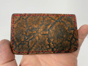 Single Pocket Card Wallet - Choose from Variety of Exotic Hides