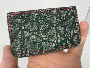 Single Pocket Card Wallet - Choose from Variety of Exotic Hides