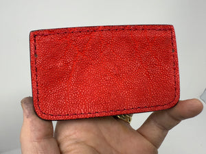 Single Pocket Card Wallet - Choose from Variety of Exotic Hides