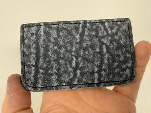 Single Pocket Card Wallet - Choose from Variety of Exotic Hides