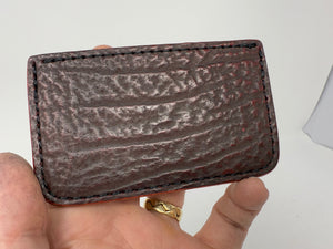 Single Pocket Card Wallet - Choose from Variety of Exotic Hides