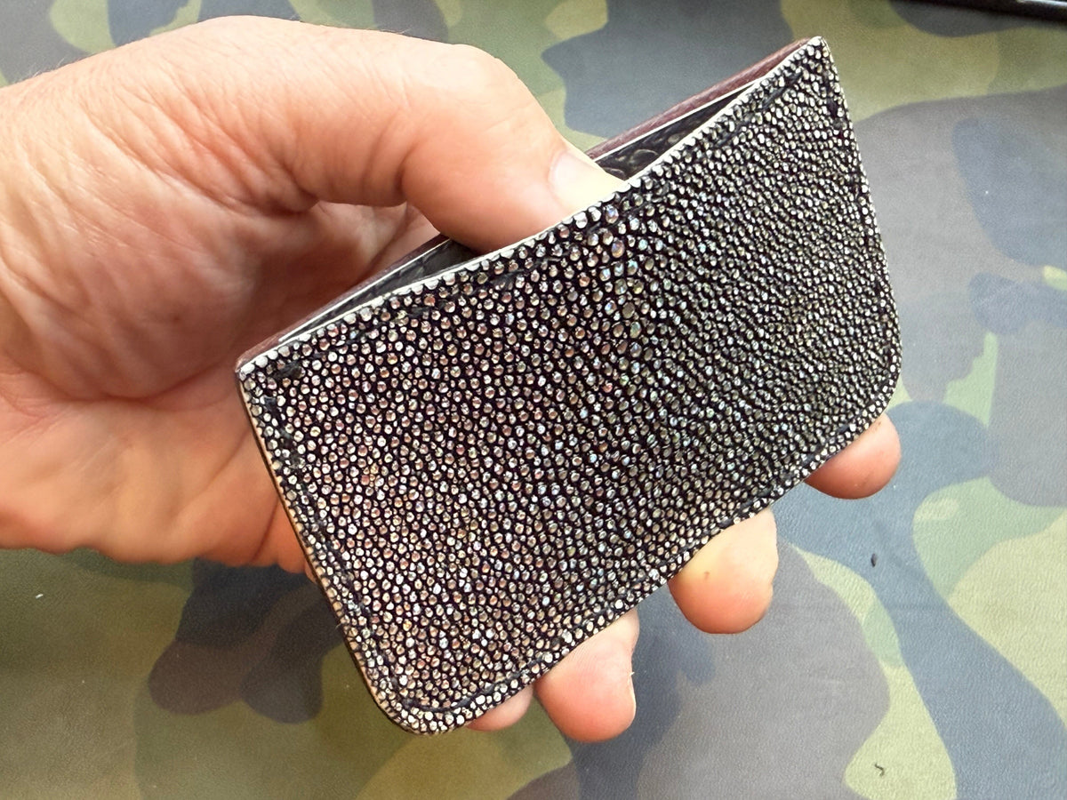 Single Pocket Card Wallet - Chrome Stingray