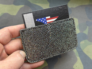 Single Pocket Card Wallet - Chrome Stingray