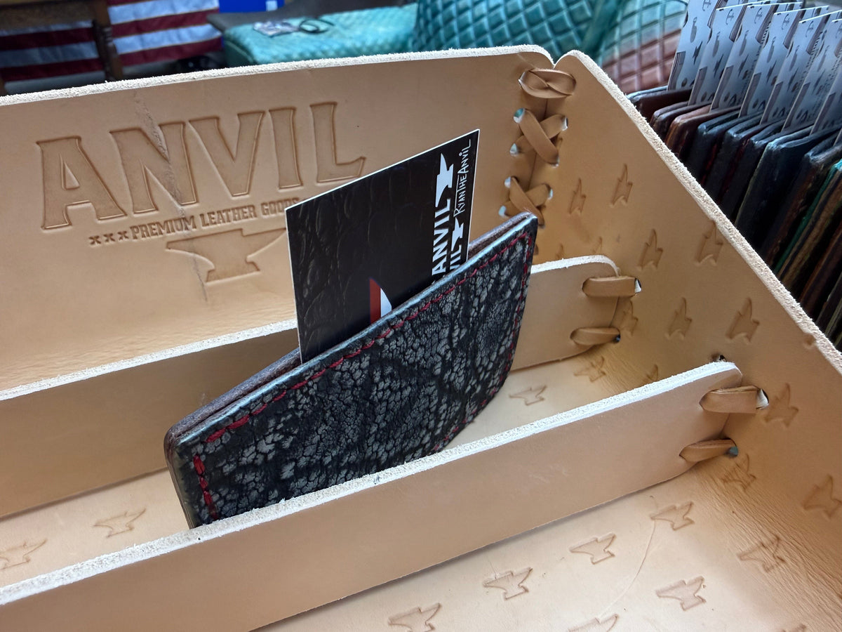 Single Pocket Card Wallet - Dark Gray Elephant