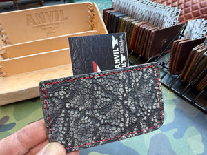 Single Pocket Card Wallet - Dark Gray Elephant