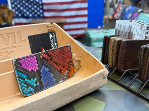Single Pocket Card Wallet - MultiColor Python