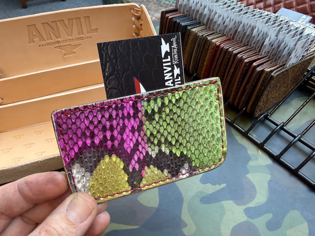 Single Pocket Card Wallet - MultiColor Python