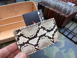 Single Pocket Card Wallet - Natural Python