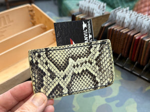 Single Pocket Card Wallet - Natural Python