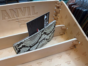 Single Pocket Card Wallet - Natural Python