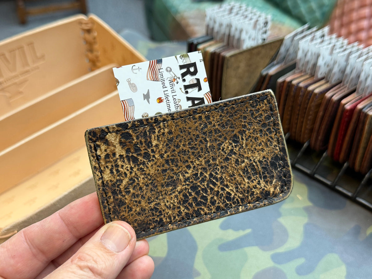Single Pocket Card Wallet - Natural Python