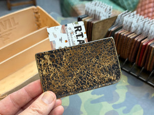 Single Pocket Card Wallet - Natural Python