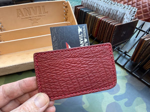 Single Pocket Card Wallet - Red Shark