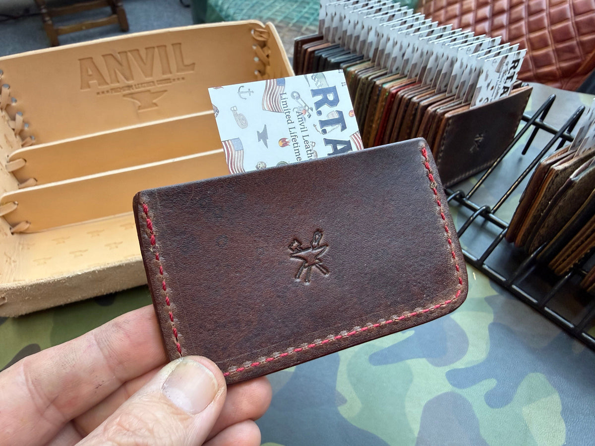 Single Pocket Card Wallet - Red Shark