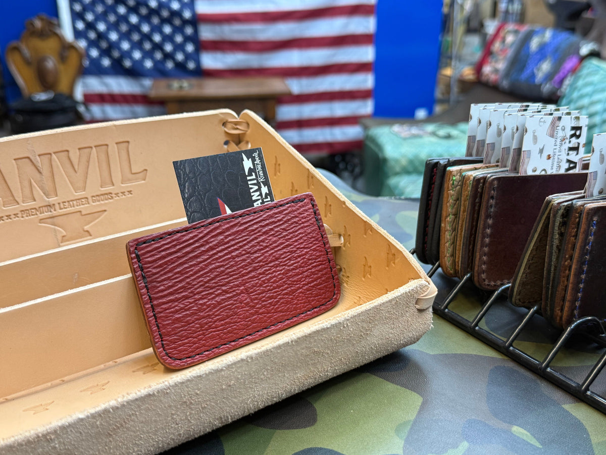 Single Pocket Card Wallet - Red Shark