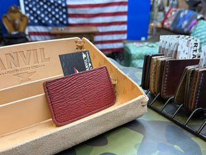 Single Pocket Card Wallet - Red Shark