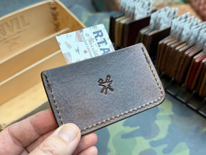 Single Pocket Card Wallet - Red Shark