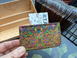 Single Pocket Card Wallet - SaddleTan Cape Buffalo