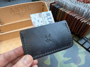 Single Pocket Card Wallet - Tortoise Alligator