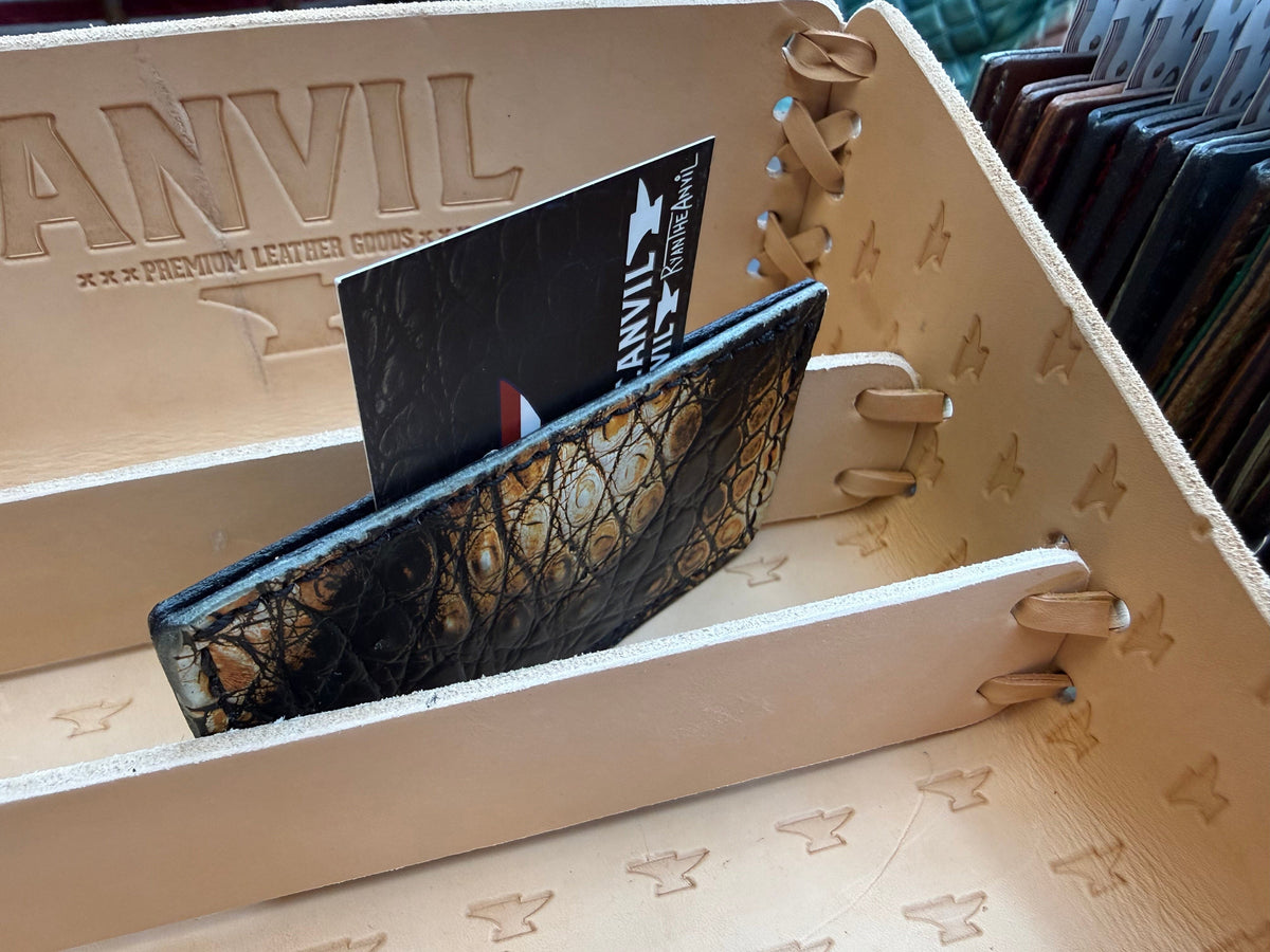 Single Pocket Card Wallet - Tortoise Alligator