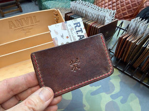 Single Pocket Card Wallet - Wine Shark