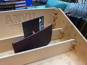 Single Pocket Card Wallet - Wine Shark