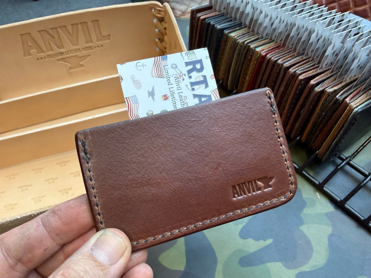 Single Pocket Card Wallet - Wine Shark