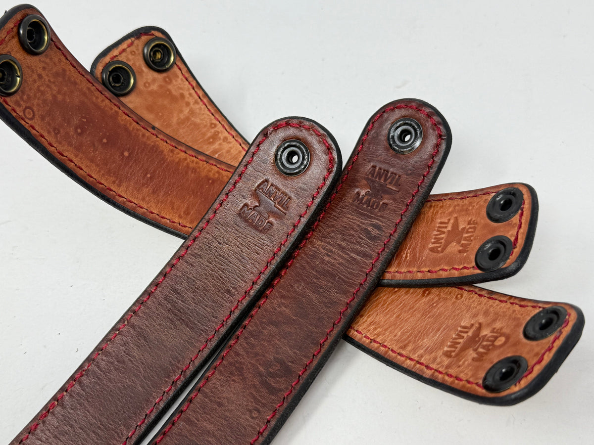 Snakeskin Leather Bracelet / Cuff: Natural