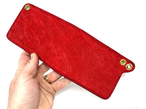 Standard Bifold Leather Chain Wallet - Red Elephant
