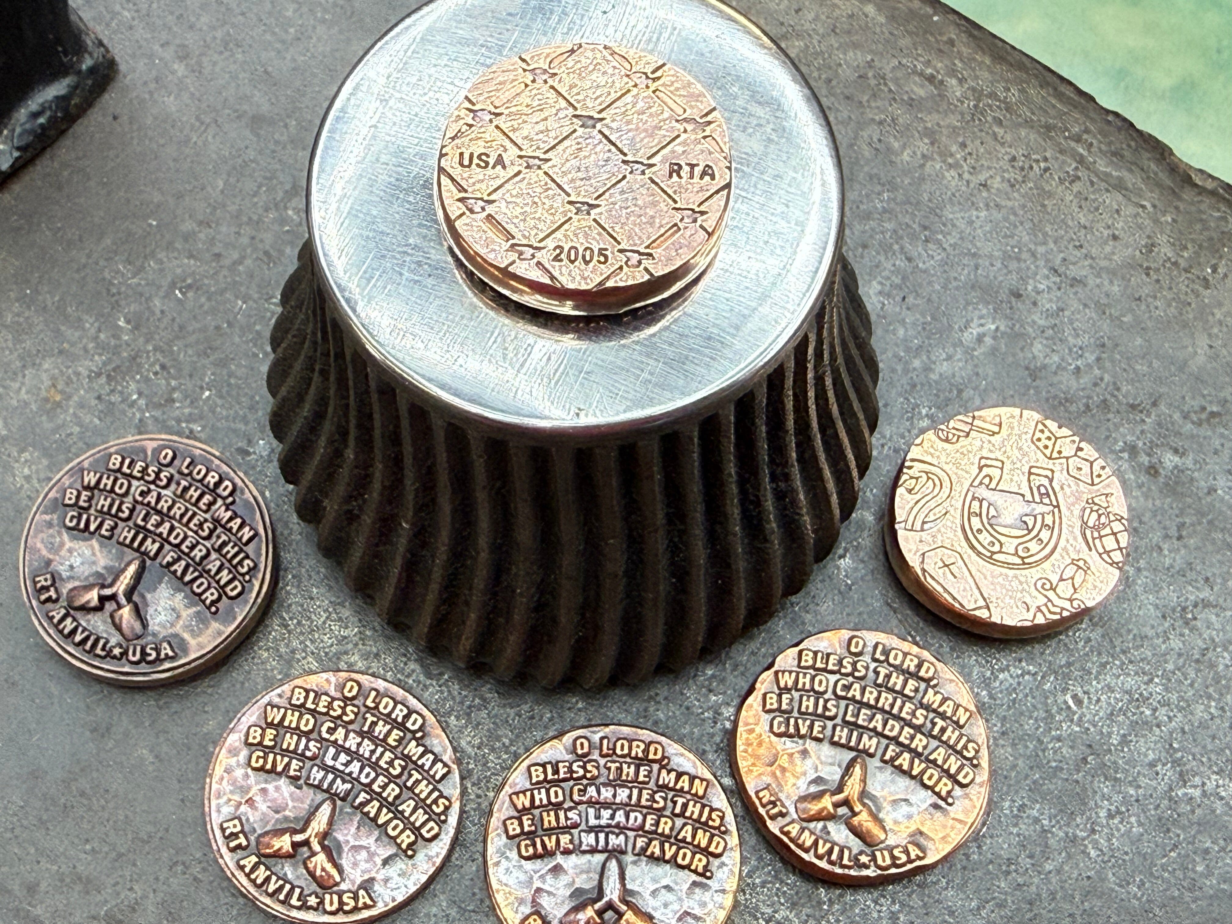 The Anvil Prayer Coin - Anvil Customs
