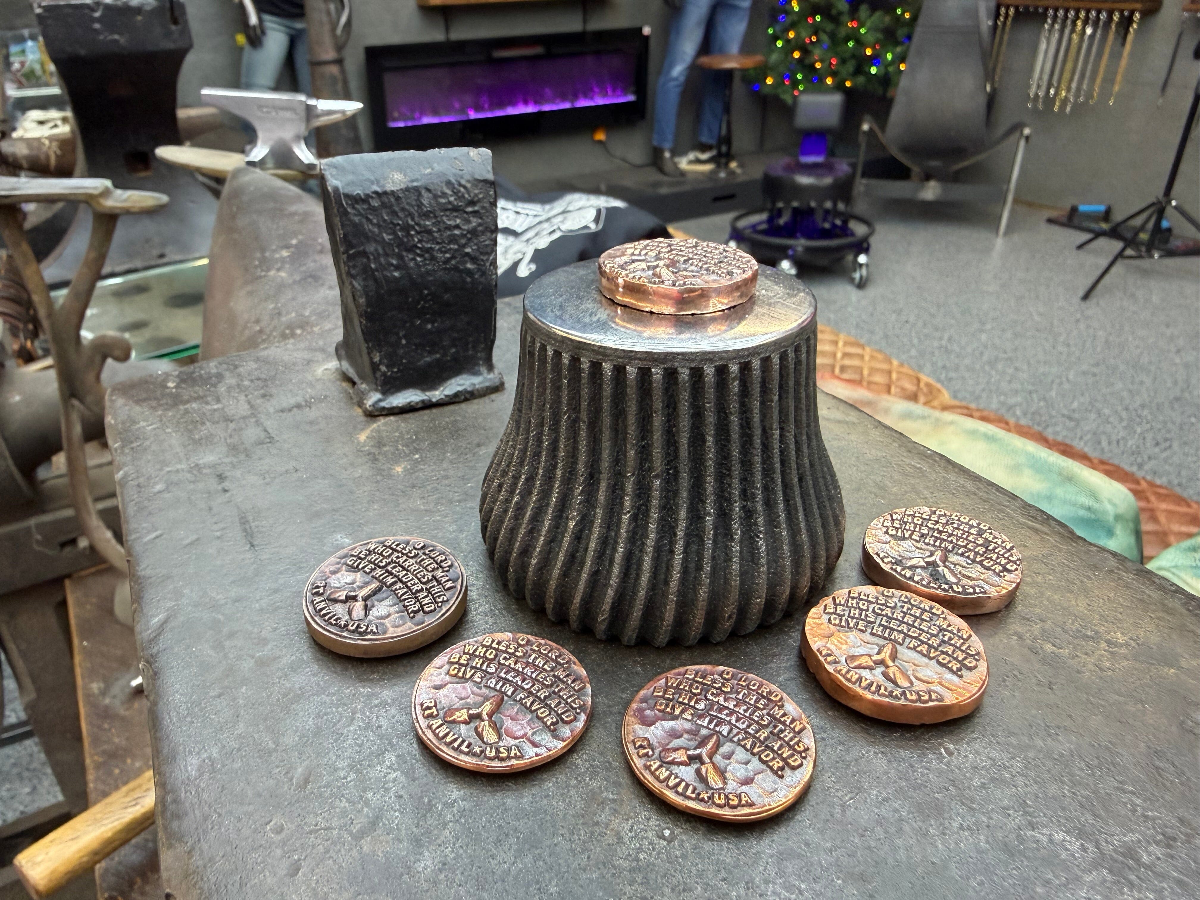 The Anvil Prayer Coin - Anvil Customs