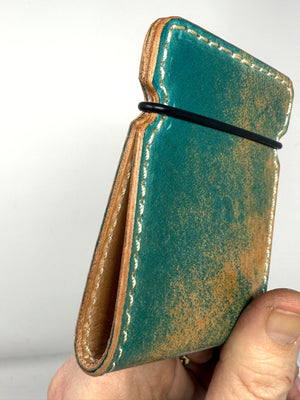 The El Camino Wallet - Turquoise Shell Cordovan