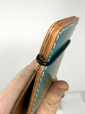 The El Camino Wallet - Turquoise Shell Cordovan