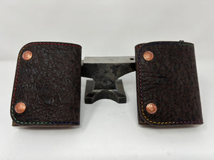 Trifold Chain Wallet - Nicotine Elephant