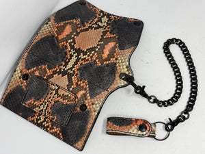 Trucker Trifold Wallet - Strawberry Cream Soda Python