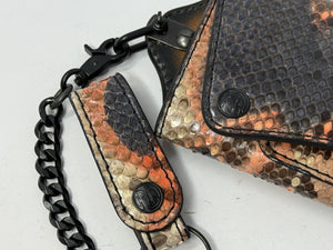 Trucker Trifold Wallet - Strawberry Cream Soda Python