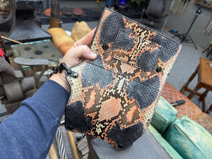 Trucker Trifold Wallet - Strawberry Cream Soda Python